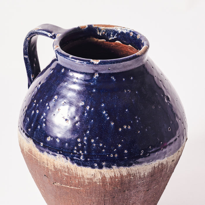 Large Handled Vase - Midnight Blue